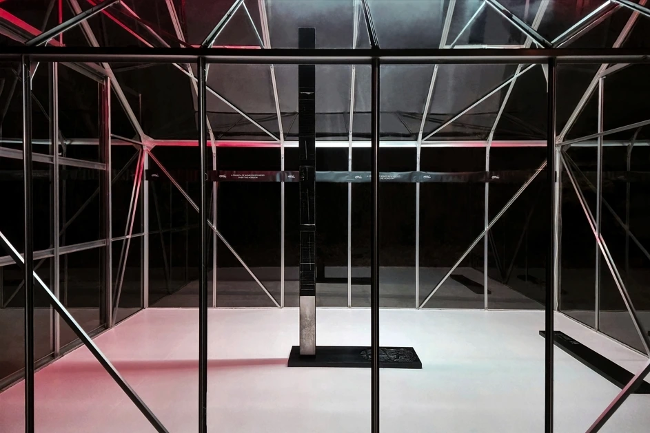 Installation view of Ugly Scenes. Nuances. by Sofiia Yesakova